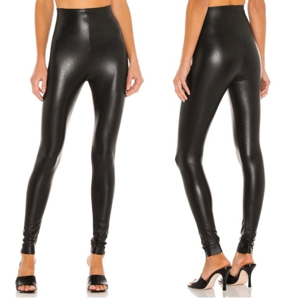 Commando Leggings Perfect Control Faux Leather Smoothing Black XL NWT New - Picture 1 of 12